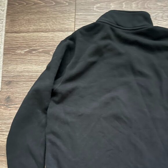 Nike Black White 1/4 Quarter Zip Long Sleeve Sweatshirt Size Medium - Picture 9 of 14